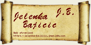 Jelenka Bajičić vizit kartica